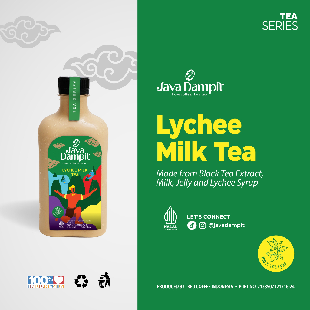 

LYCHEE MILK TEA READY TO DRINK SIAP MINUM KEMASAN 300ML