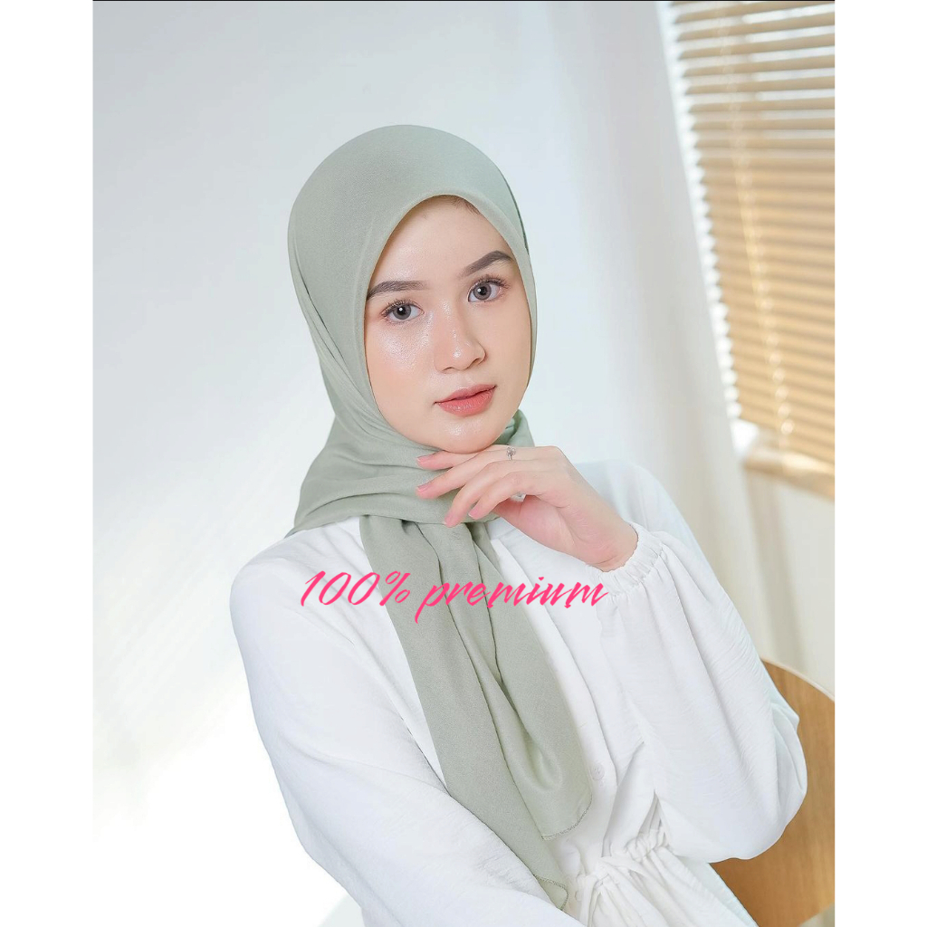 VIRAL TERMURAH Hijab Jilbab Kerudung Krudung Segi Empat Jumbo Polos Premium Syari Varian Warna Murah