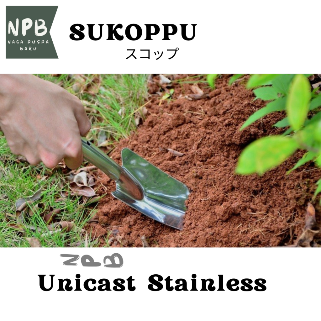 Sekop Shovel Sukoppu Unicast Stainless - Trowel Shovel Sekop Tanah Taman
