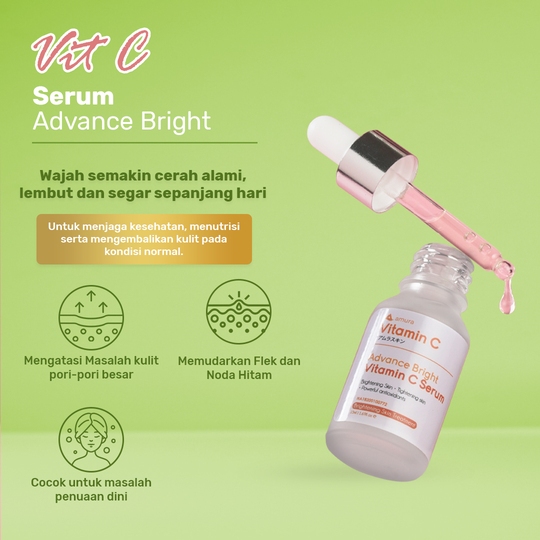Amura TwinPack  Vit C Serum - Spesialis Hilangkan Kusam &amp; Cerahkan Wajah