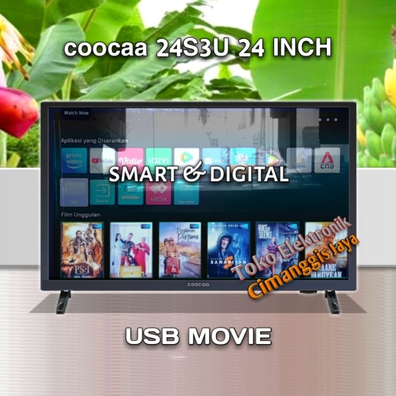 tv led digital coocaa 24 inch smart