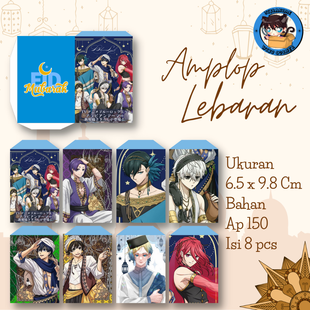 

amplop lebaran anime blue lock