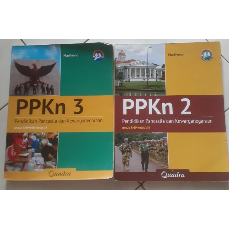 Buku PPKN  SMP Quadra kelas 8,9 SMP bekas