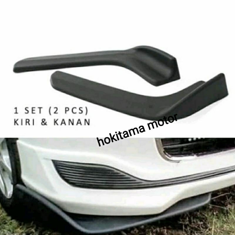WINGLET LIPS BUMPER WINGLET BEMPER DEPAN MOBIL BRIO YARIS SIGRA AYLA AGYA DLL universal