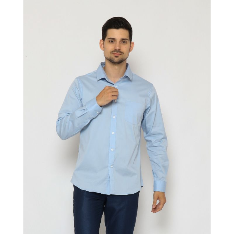 Arnon Brook - Sprezzatura  Kemeja Pria Lengan Panjang  Slim Fit