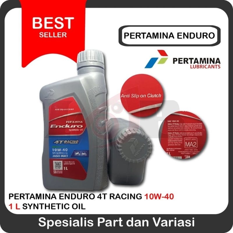 Pertamina Enduro Racing 1 liter / 800 ml 10w40 oli motor sport