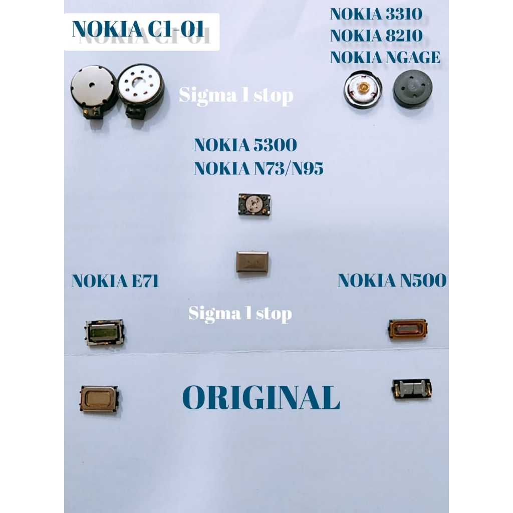 NOKIA 3310 JADUL 8210 NGAGE 5300 N73 N95 N500 E71 ORIGINAL  SPEAKER TELEPON SUARA  SPEAKER NOKIA JAD