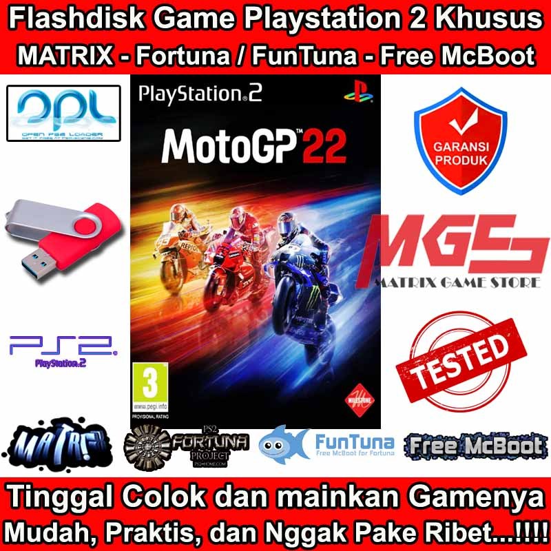 Flashdisk Game PS2 PS 2 MotoGP 22 - MotoGP 2022 - Moto GP 22 - Moto GP 2022