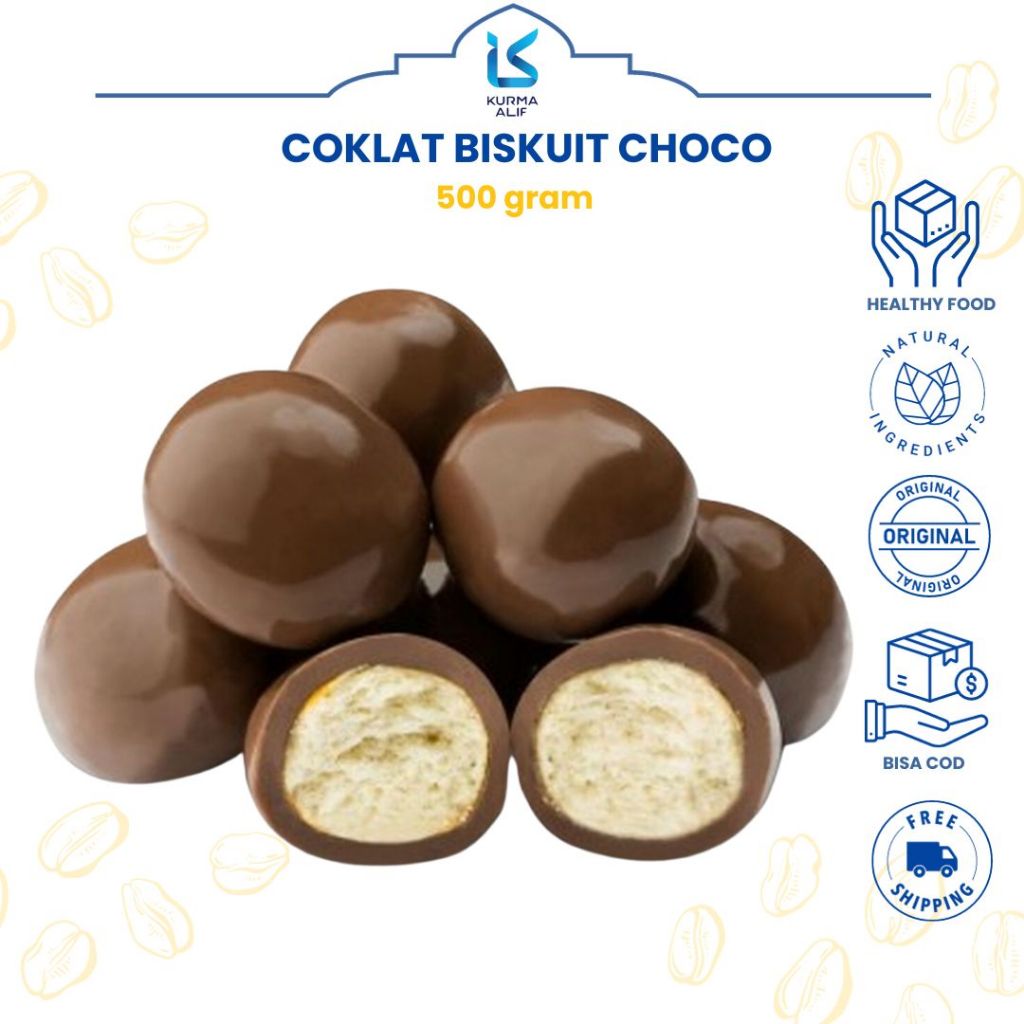 

Coklat Lagie ChocoBall 500 gr - Bola Coklat Mini Isi Biskuit Premium