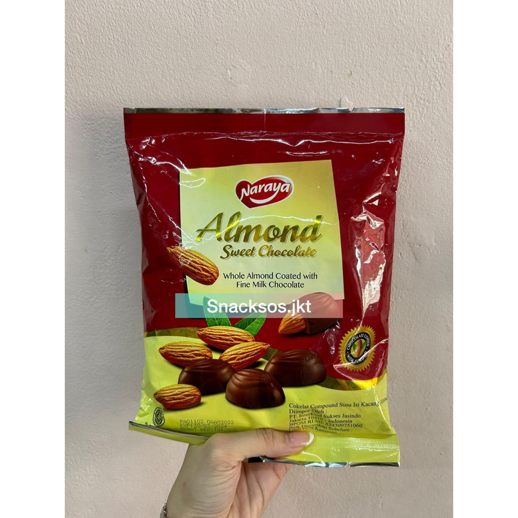 

[BIG 250gr] NARAYA ALMOND SWEET CHOCOLATE FINE MILK CHOCO WITH ALMONDS