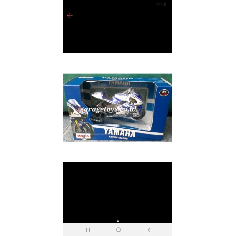 Maisto 1:18 Diecast MOTOGP 2012 Yamaha Jorge Lorenzo