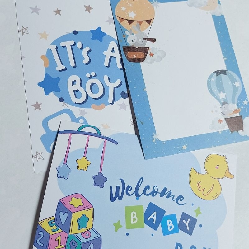 Kartu Ucapan Blank Card Baby Greeting Card Welcome Baby