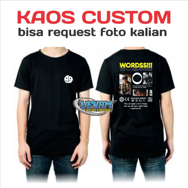KAOS CUSTOM AESTHETIC - KAOS BUCIN - KAOS KATA KATA