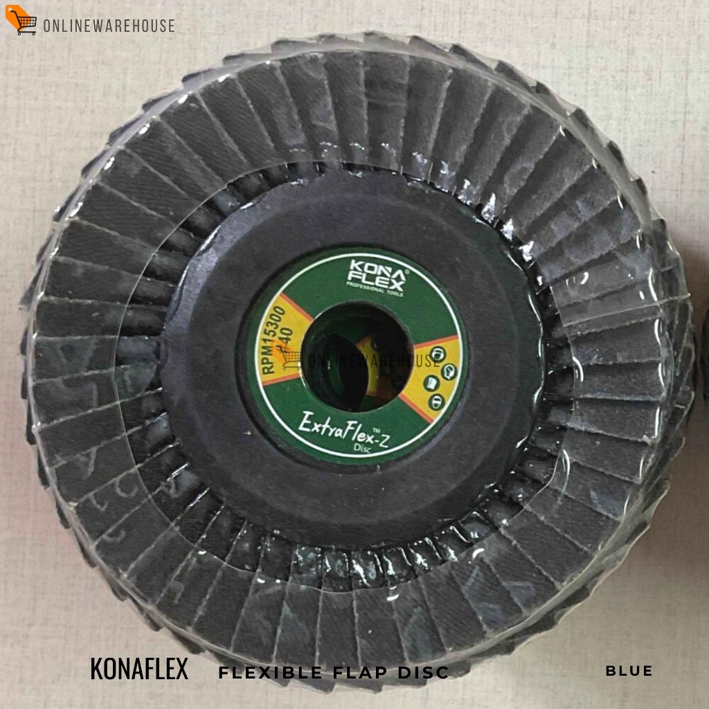 Konaflex Flexible Flap Disc Blue Grit 40 60