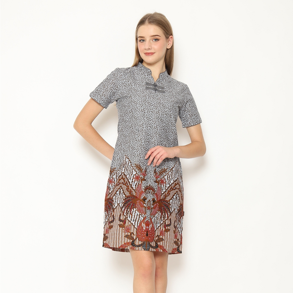 My Aksa Batik Wanita Dress Furing Yasmin Yudha