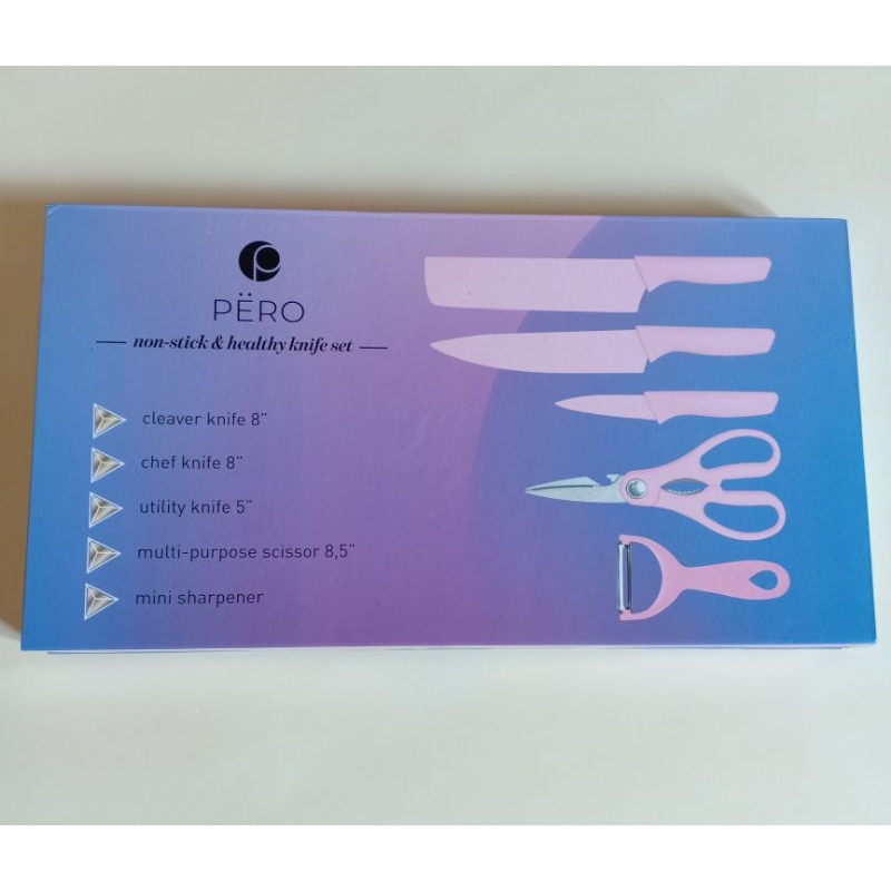 Pero granite knife set 5pcs