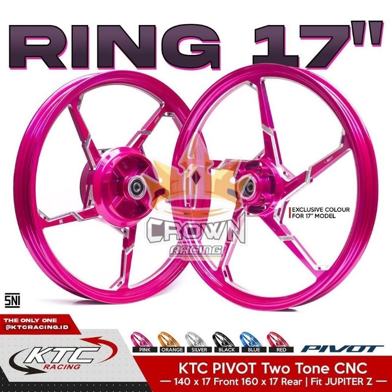 Velg KTC Racing Pivot Ring 17 Yamaha Jupiter Z / Vega / FIZR / MX Old / RX King