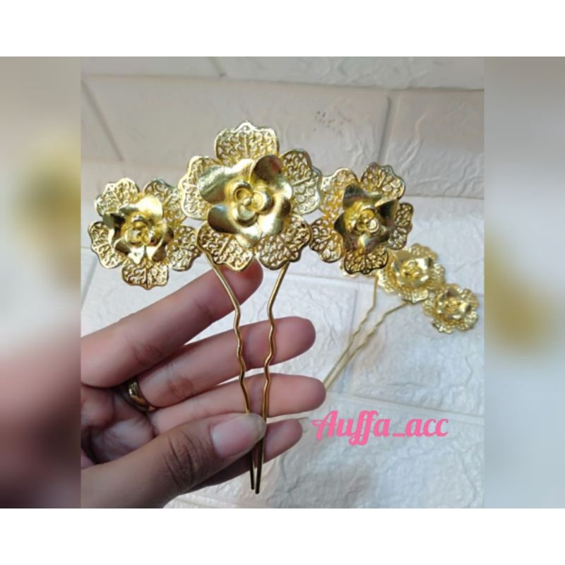 tusuk konde bunga kendari besar/ hiasan sanggul adat