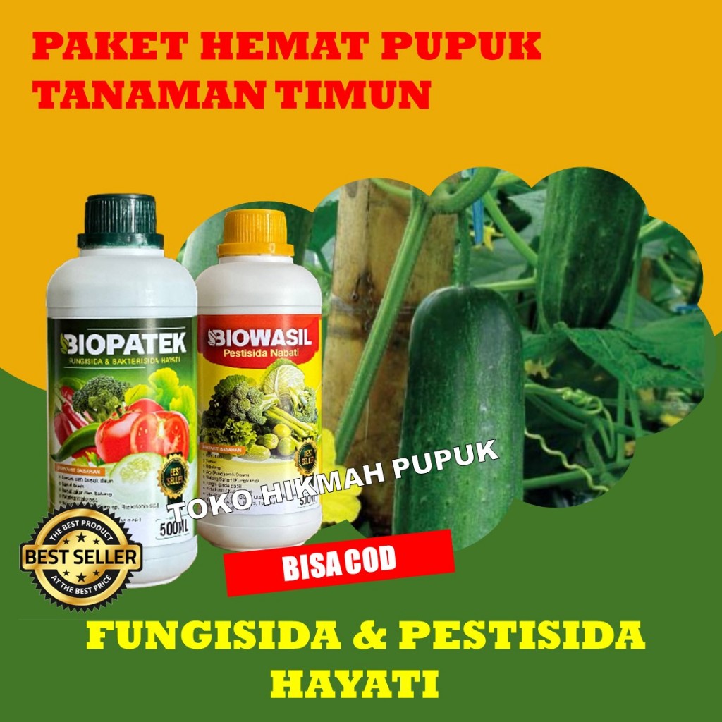 PAKET PUPUK FUNGISIDA BAKTERISIDA PESTIDIDA HAYATI Mengatasi Hama Penyakit Tanaman Mentimun Melipatg