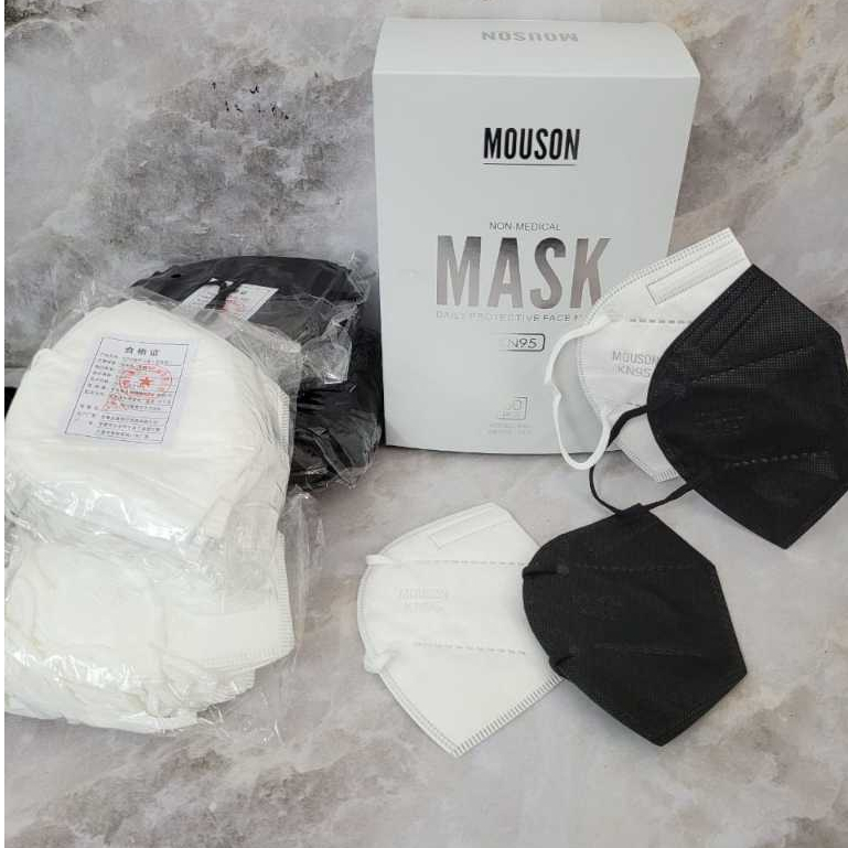 Murah MASKER KN95 HITAM / KN95 BLACK Isi 50 pcs