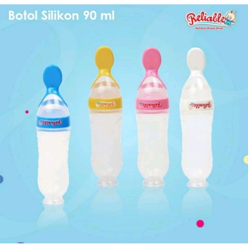 Reliable-botol sendok silicone/botol sendok makan Baby/sendok botol makan bayi/botol sendok silikon