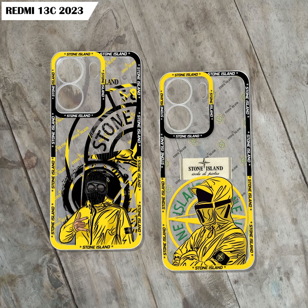 Case Redmi 13C 2023 softcase bening transparant case terbaru 2023 case redmi case stone island CB#8