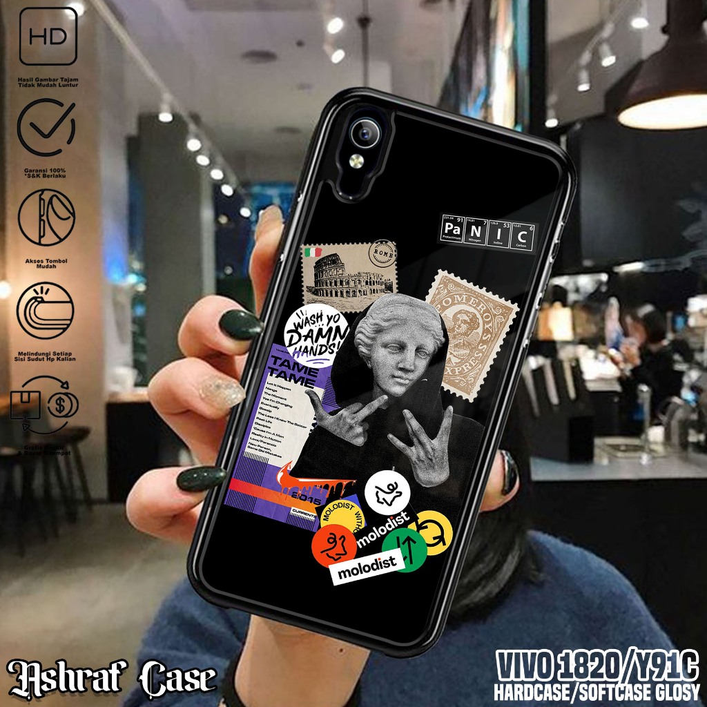 Case VIVO Y91C / 1820 - Casing Hp VIVO 1820 / Y91C ( Estetik ) Silikon Hp Vivo 1820 - Kesing Hp VIVO