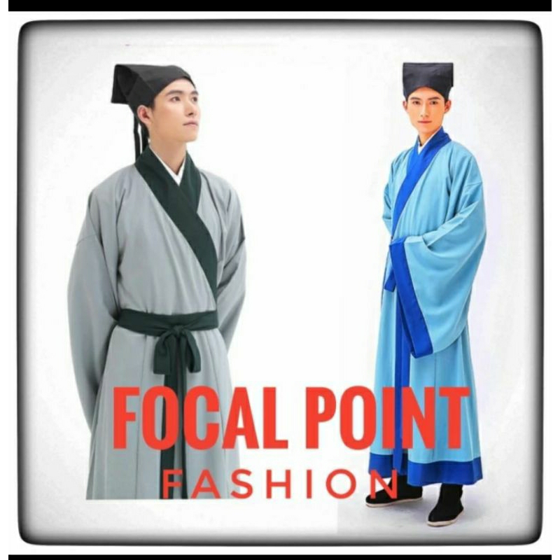 kostum Chinese hanfu pria dewasa dinasti Cina tradisional costume