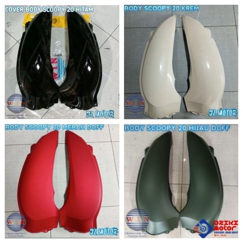 Cover Body Samping Belakang Kanan Kiri Scoopy Esp New Prestige 2020 2021 2022 2023 Original WIN