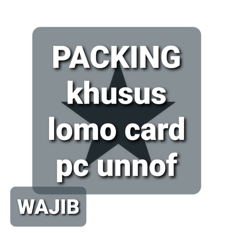 

WAJIB PACKING+FREEBIES (KHUSUS LOMO CARD DAN PC UNNOF)baca deskripsi