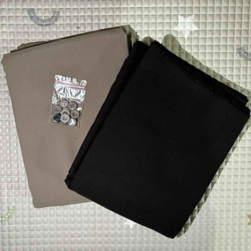 Bahan Kain PDH/POLSUS/PDHSUS Jatah polri baju + celana PDH coklat POLISI seragam satpam security cok