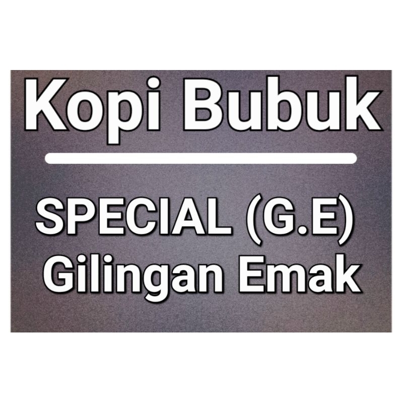 

TERBARU lg di awal 2024, Kopi Bubuk Special (G.E) Gilingan Emak, isi bersih 1 kg