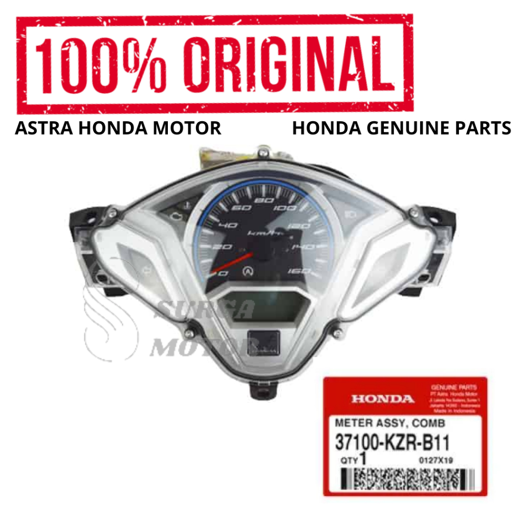 Speedometer speedo meter  Vario 125 ISS Techno FI CBS Original Honda AHM 37100-KZR-B11 Spidometer Sp