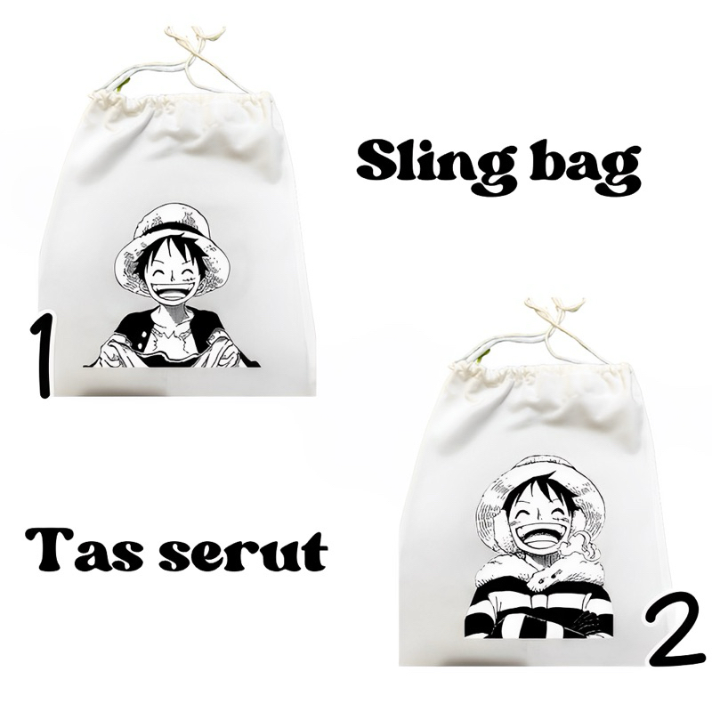Tas Serut Sling Bag Anime One Piece