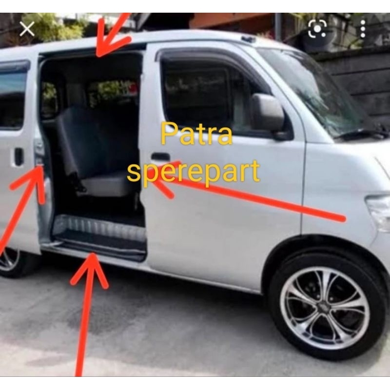 karet balon pintu tengah karet peredam pintu mobil daihatsu gran max luxio espass