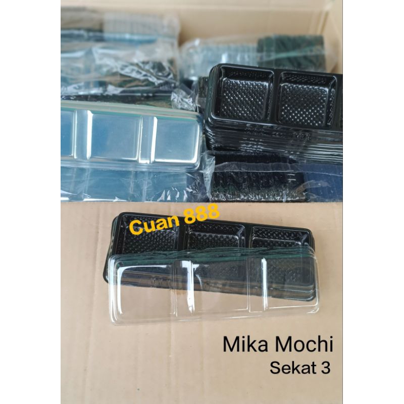 [Isi50] Mika Kue Mochi Mooncake Mooncrispy Sekat 3 / Mika Moon Cake isi 3 / Mika Moon Crispy isi 3 /