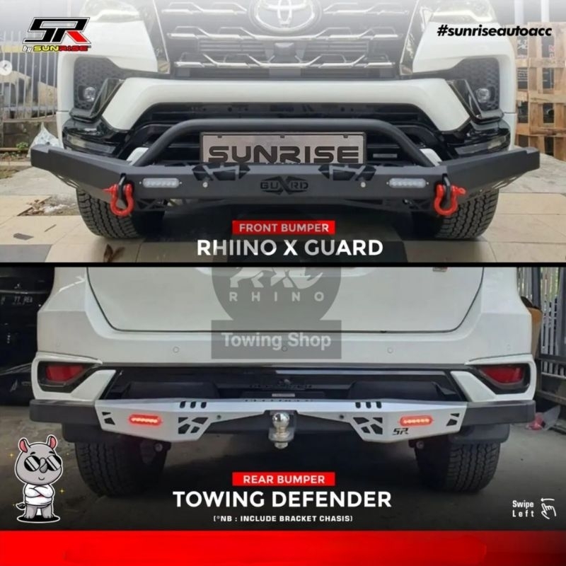 Towing Tanduk Depan Toyota Calya Sigra Veloz Avanza Xenia 2022 2023 dan Bumper Belakang Veloz 2023 P