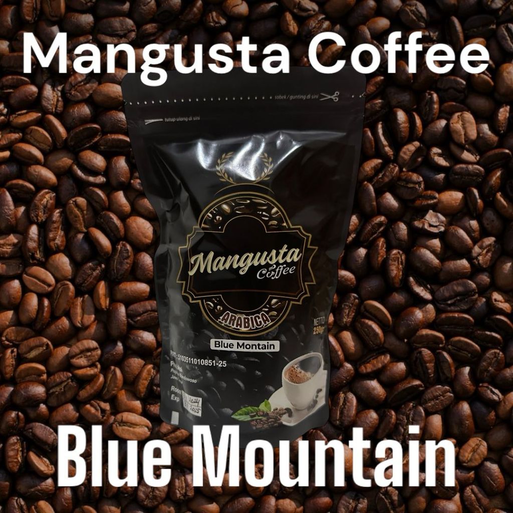 

Kopi Arabika Blue Mountain Mangusta Bubuk 250g- Halus