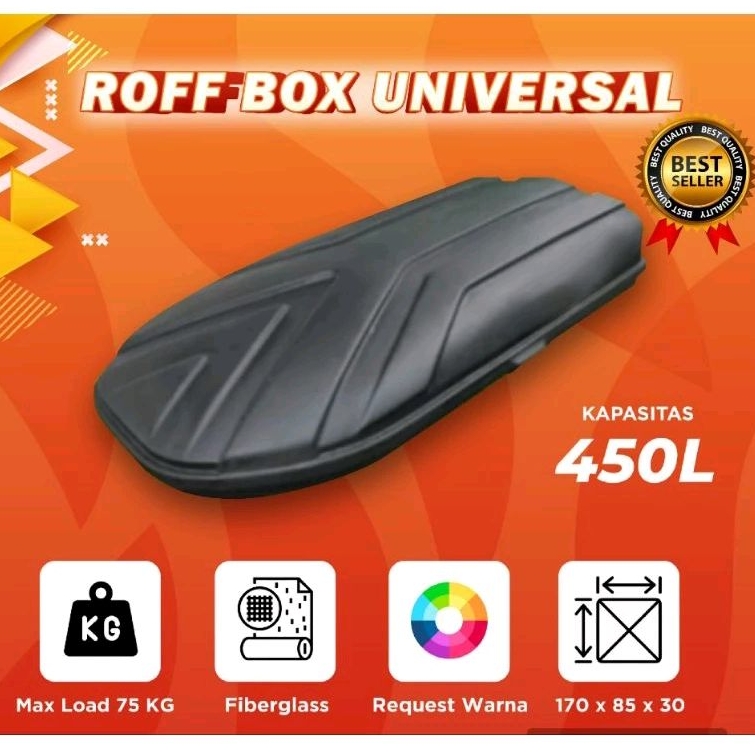 ROOFBOX ROOF BOX BAGASI ATAS MOBIL UNIVERSAL slim cocok untuk semua jenis mobil