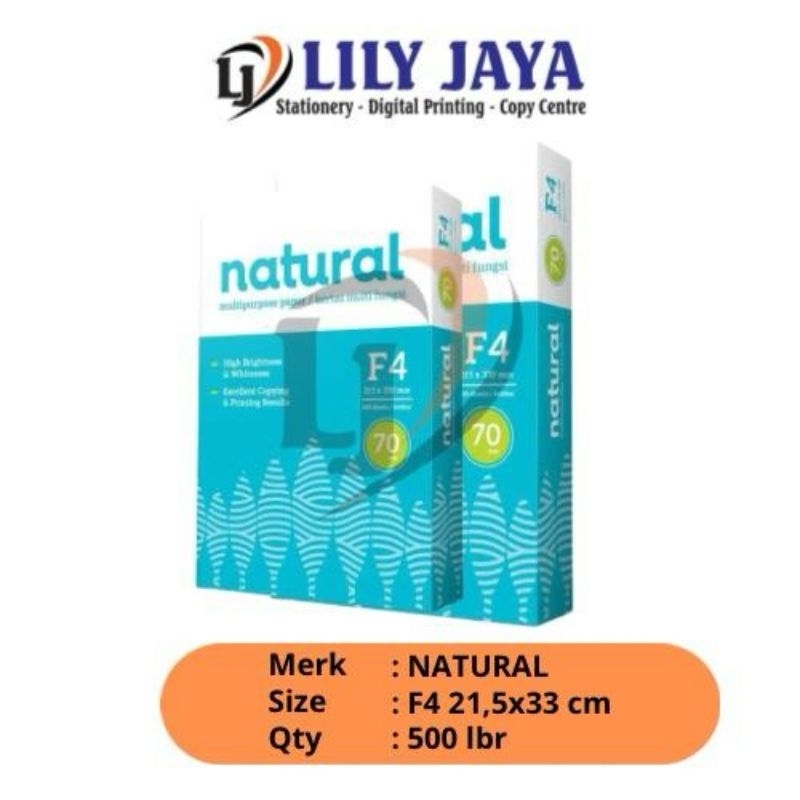 

KERTAS HVS NATURAL F4 70gsm