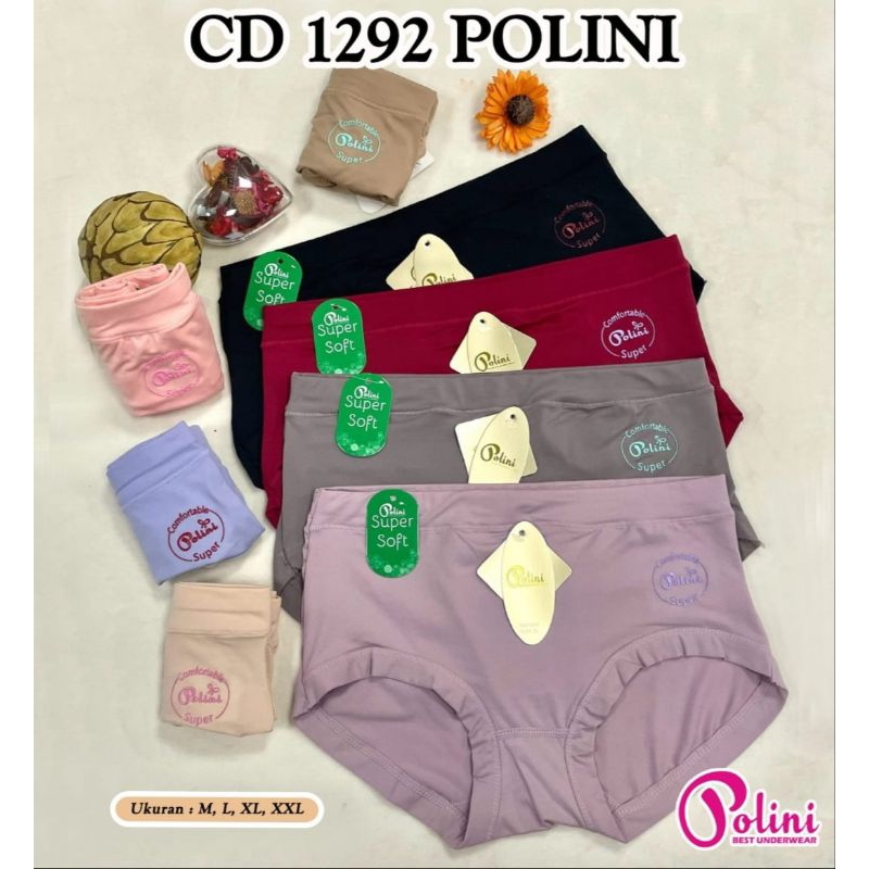 Celana Dalam Wanita Merk Polini Bahan Katun Elastis Undies Pakaian Dalam Wanita Polini 1292