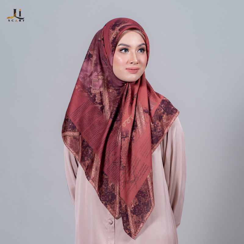 LI SCARF - ARABIC VINTAGE SCARF - hijab segiempat motif - voal UWR