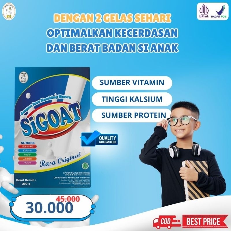 

Sigoat, susu kambingetawa terbaik Kemasan 200gr