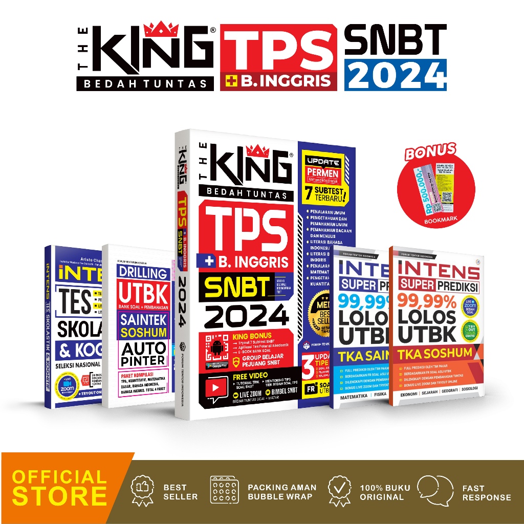 ( UPDATE SOAL ESSAY / ISIAN SINGKAT) Buku The King Bedah Tuntas Soal Dan Materi Tps (SNBT Skolastik)