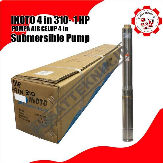 SUBMERSIBLE INOTO 4IN310 KABEL PENDEK 1HP POMPA CELUP  4INCH 1HP INOTO 4IN 310