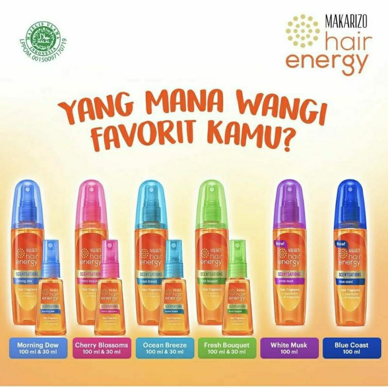 Makarizo Hair Energy Scentsations/Vitamin Spray Makarizo Original 100%