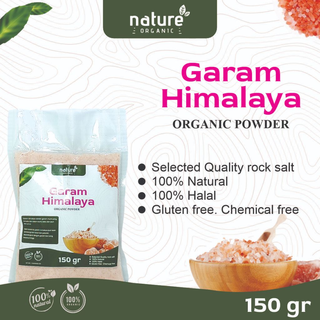 

NATURE ORGANIC GARAM HIMALAYA SACHET 150 GR ORGANIC POWDER ORIGINAL PREMIUM