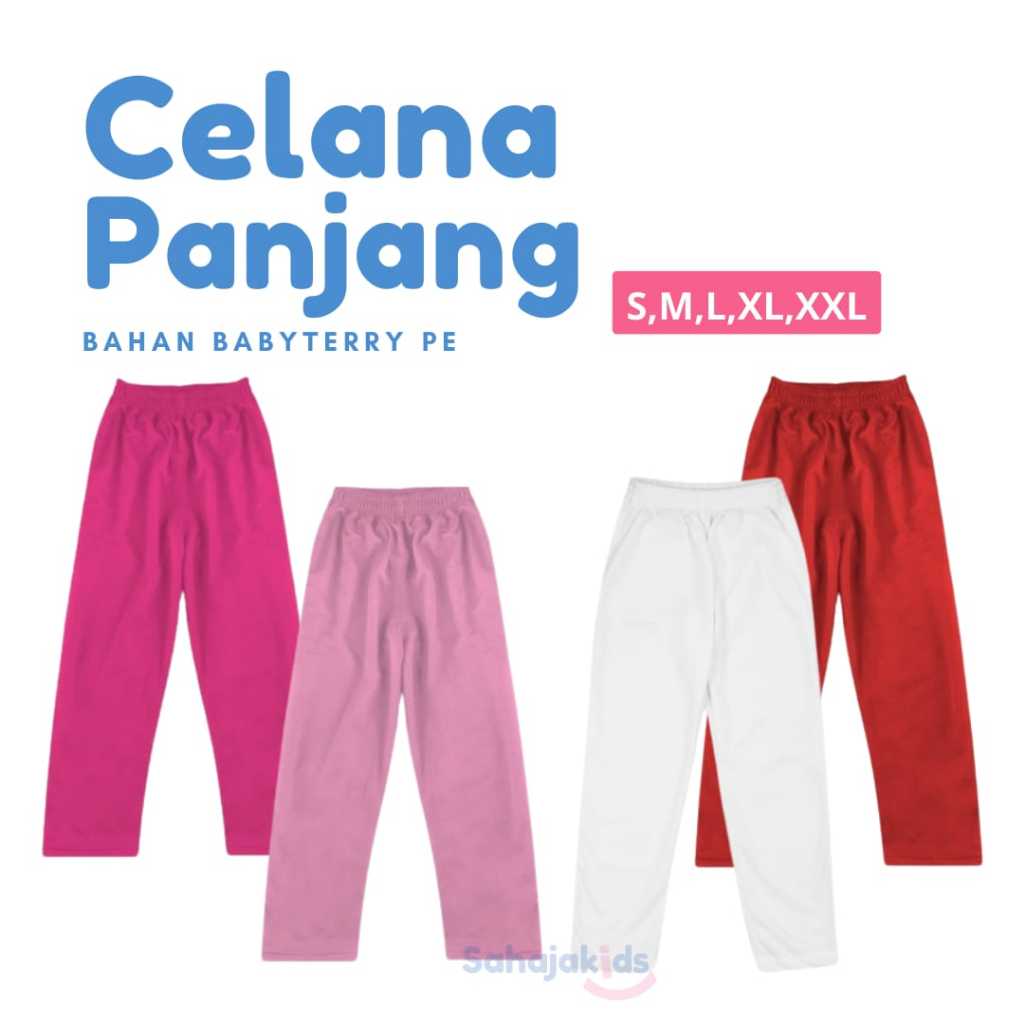 Celana Panjang Anak Perempuan Celana Training untuk Usia Tanggung