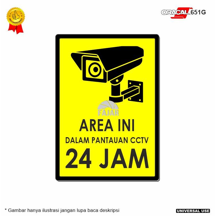 Pantauan CCTV Stiker / Akrilik