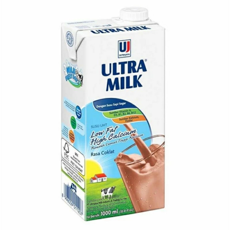 

Ultra low fat susu uht rasa coklat 1 liter